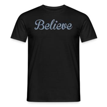 Believe - T-shirt homme - noir - Devant - AI Model Male 178 light (178cm)