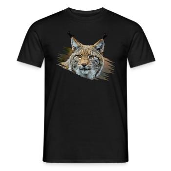 Lynx - Men's T-Shirt - black - Front - AI Model Male 178 light (178cm)