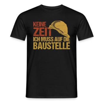 Bauleiter Bauaufsicht Bau Bauarbeiter Geschenk - Männer T-Shirt - Schwarz - Vorne - AI Model Male 178 light (178cm)