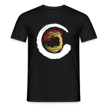 Baum Japan Asien Bambus Sonne Kanji Natur Buddha - Männer T-Shirt - Schwarz - Vorne - AI Model Male 178 light (178cm)