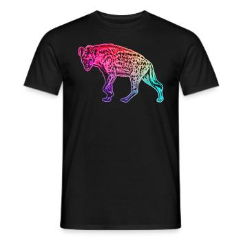Hyène - T-shirt homme - noir - Devant - AI Model Male 178 light (178cm)