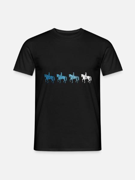 Dressage Cavalier de dressage Cheval d’équitation - T-shirt homme - noir