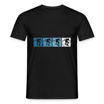 Skateboarder Skateboard Skater Skate Skateing - Men's T-Shirt - black - Front - AI Model Male 178 light (178cm)