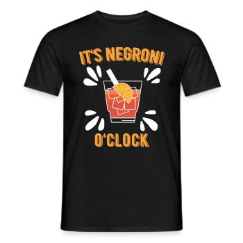 Negroni Cocktail Longdrinks Summer Alcohol Party - Männer T-Shirt - Schwarz - Vorne - AI Model Male 178 light (178cm)