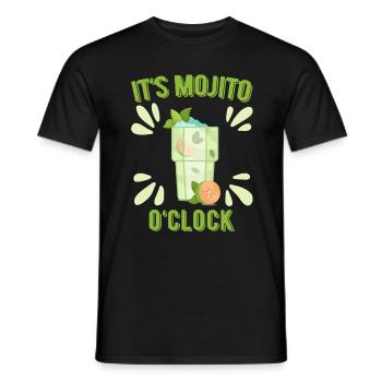 Mojito Cocktail Longdrinks Summer Alcohol Party - Männer T-Shirt - Schwarz - Vorne - AI Model Male 178 light (178cm)