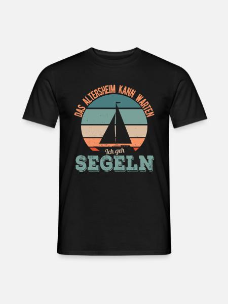 Rentner Segeln Segler Pension Rente 2021 Pensioner - Männer T-Shirt - Schwarz