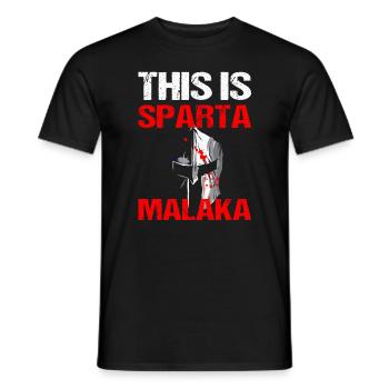 Sparta Malaka Guerriers Grèce Cadeau - T-shirt homme - noir - Devant - AI Model Male 178 light (178cm)