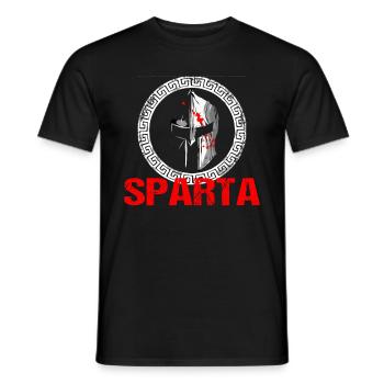 Sparta Krieger Greece Grece Malaka cadeau - T-shirt homme - noir - Devant - AI Model Male 178 light (178cm)