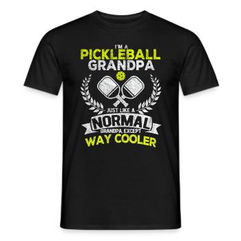Funny Pickleball Grandpa Dink Retro Vintage - Männer T-Shirt - Schwarz - Vorne - AI Model Male 178 light (178cm)