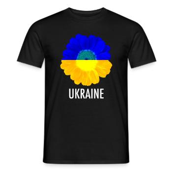 UKRAINE - T-shirt homme - noir - Devant - AI Model Male 178 light (178cm)