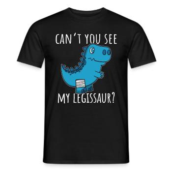 Dinosaure Jambe cassée Bonne récupération Garçons - T-shirt homme - noir - Devant - AI Model Male 178 light (178cm)