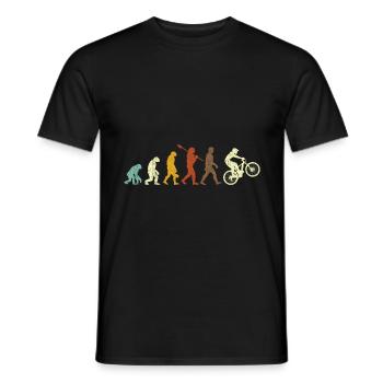 Mountainbike Evolution Vintage Evolution Fahrrad - Männer T-Shirt - Schwarz - Vorne - AI Model Male 178 light (178cm)