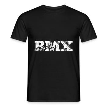 BMX BMX Fahrrad - Männer T-Shirt - Schwarz - Vorne - AI Model Male 178 light (178cm)