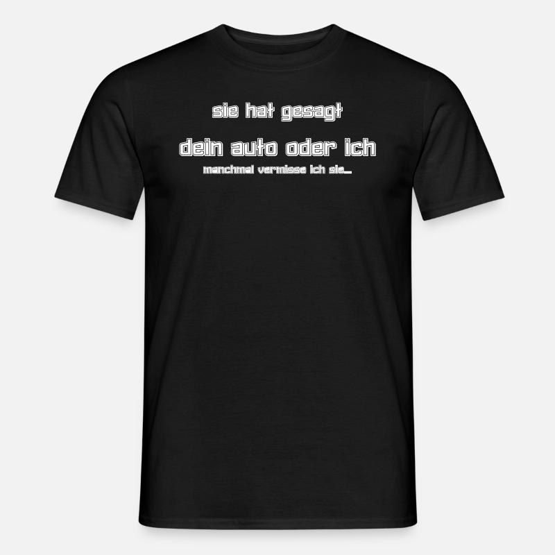 Auto - Männer T-Shirt - Schwarz
