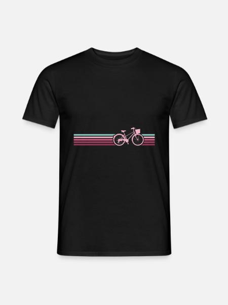 Damenrad Fahrrad Frauen Fahrrad - Männer T-Shirt - Schwarz