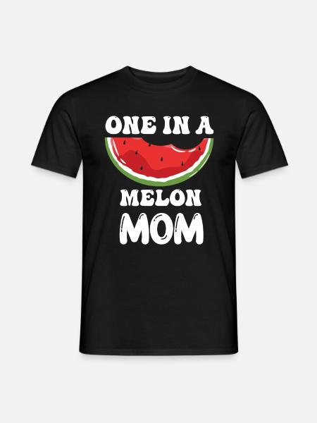 En i en melon mor sjove mor citater mor - Mænd T-shirt - sort