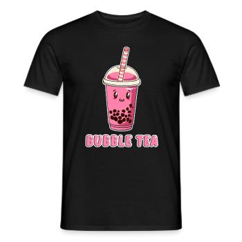 Kawaii Boba Tea Bubble Tea - Männer T-Shirt - Schwarz - Vorne - AI Model Male 178 light (178cm)