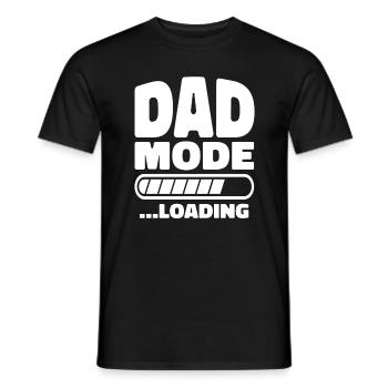 DAD mode Loading Vater Mode Loading - Männer T-Shirt - Schwarz - Vorne - AI Model Male 178 light (178cm)
