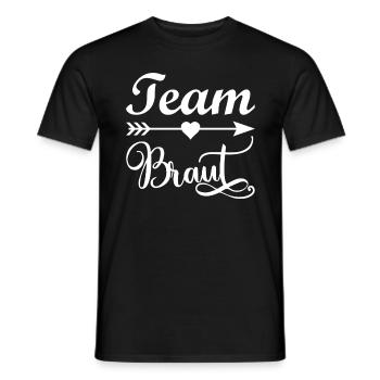Team Braut Junggesellenabschied Party die Braut - Männer T-Shirt - Schwarz - Vorne - AI Model Male 178 light (178cm)