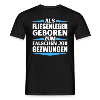 Tiler a décroché le mauvais emploi - T-shirt homme - noir - Devant - AI Model Male 178 light (178cm)