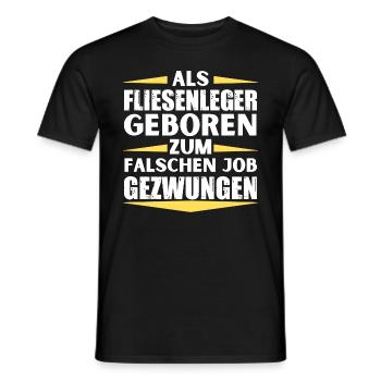 Tiler a décroché le mauvais emploi - T-shirt homme - noir - Devant - AI Model Male 178 light (178cm)