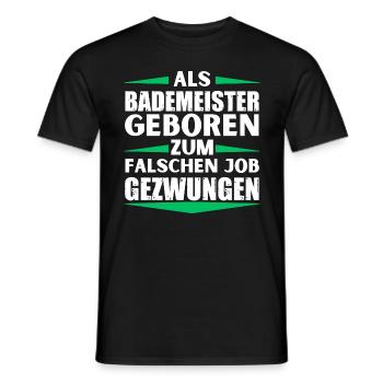 Lifeguard landed in the wrong job - Men's T-Shirt - black - Front - AI Model Male 178 light (178cm)