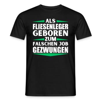 Tiler a décroché le mauvais emploi - T-shirt homme - noir - Devant - AI Model Male 178 light (178cm)