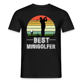 Le meilleur sport de golf pour minigolfeur - T-shirt homme - noir - Devant - AI Model Male 178 light (178cm)
