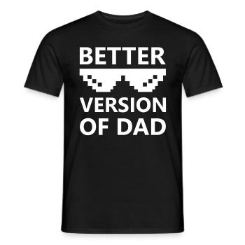 Meilleure version des citations de papa cool pour enfants - T-shirt homme - noir - Devant - AI Model Male 178 light (178cm)