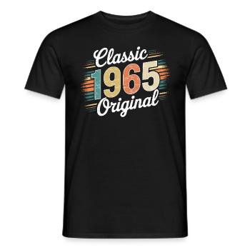 Classic 1965 Original - 60. Geburtstag - Männer T-Shirt - Schwarz - Vorne - AI Model Male 178 light (178cm)