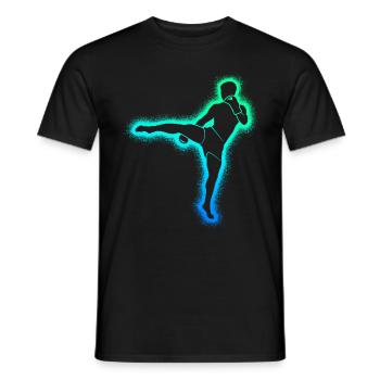 Muay Thai Kickboxer Kinder Jungen Kickboxen - Männer T-Shirt - Schwarz - Vorne - AI Model Male 178 light (178cm)