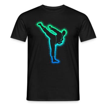 Taekwondo Arts Martiaux Hommes Enfants Karaté Garçons - T-shirt homme - noir - Devant - AI Model Male 178 light (178cm)