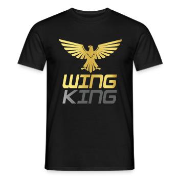 Moto Goldwing Gold Wing King - T-shirt homme - noir - Devant - AI Model Male 178 light (178cm)
