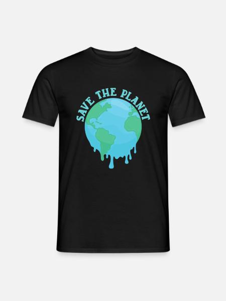 Save The Planet - Men's T-Shirt - black