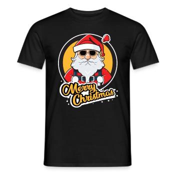 Noël Saint-Nicolas Joyeux Noël Cool - T-shirt homme - noir - Devant - AI Model Male 178 light (178cm)