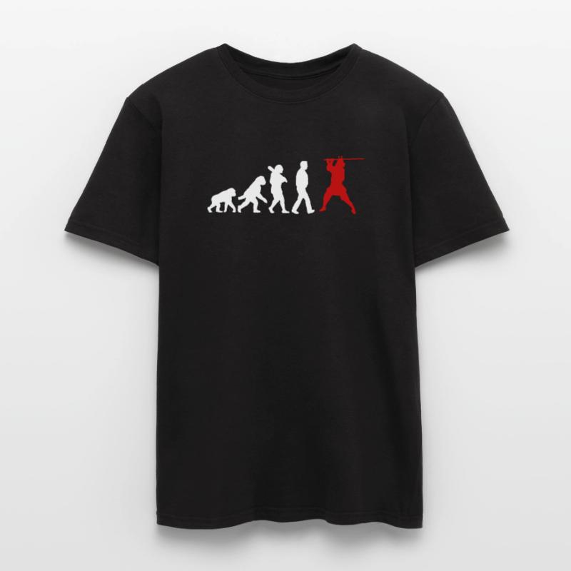 Evolution der Samurai Männer T-Shirt