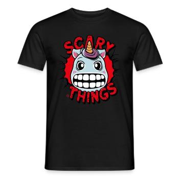 Einhorn - Skull, Skelett, Comicstyle - Männer T-Shirt - Schwarz - Vorne - AI Model Male 178 light (178cm)
