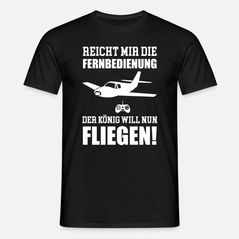 Modellflieger Modellflugzeug Modellbauer - Männer T-Shirt - Schwarz