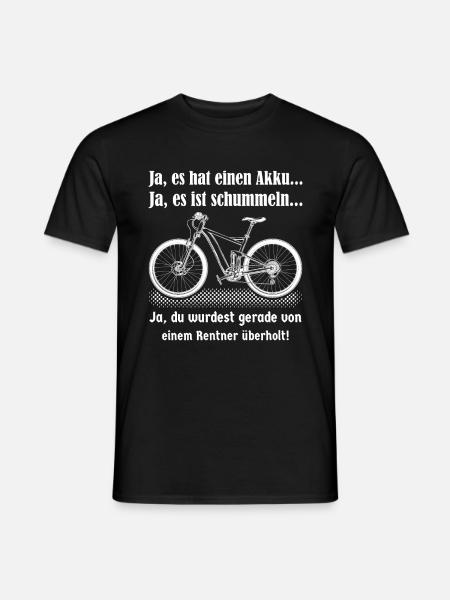 E-bike Rentner - Männer T-Shirt - Schwarz