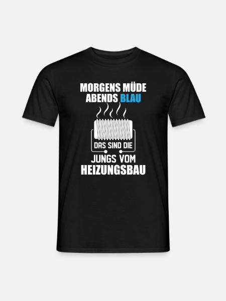 Heating engineer heating construction - Men's T-Shirt - black