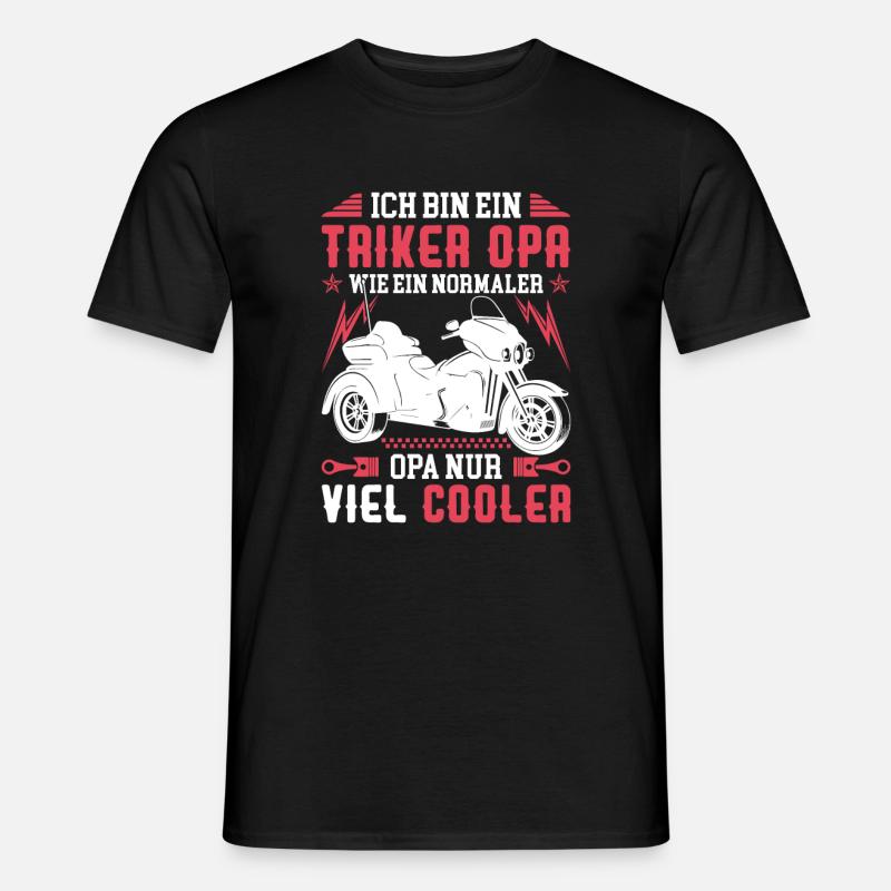 Trike Triker Opa - Männer T-Shirt - Schwarz