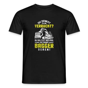 Baggerfahrer - Männer T-Shirt - Schwarz - Vorne - AI Model Male 178 light (178cm)