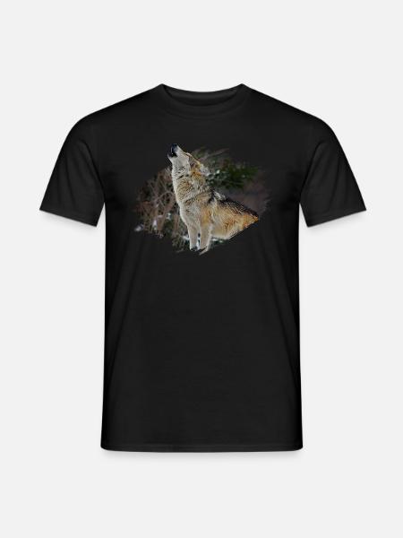 Loup - T-shirt homme - noir