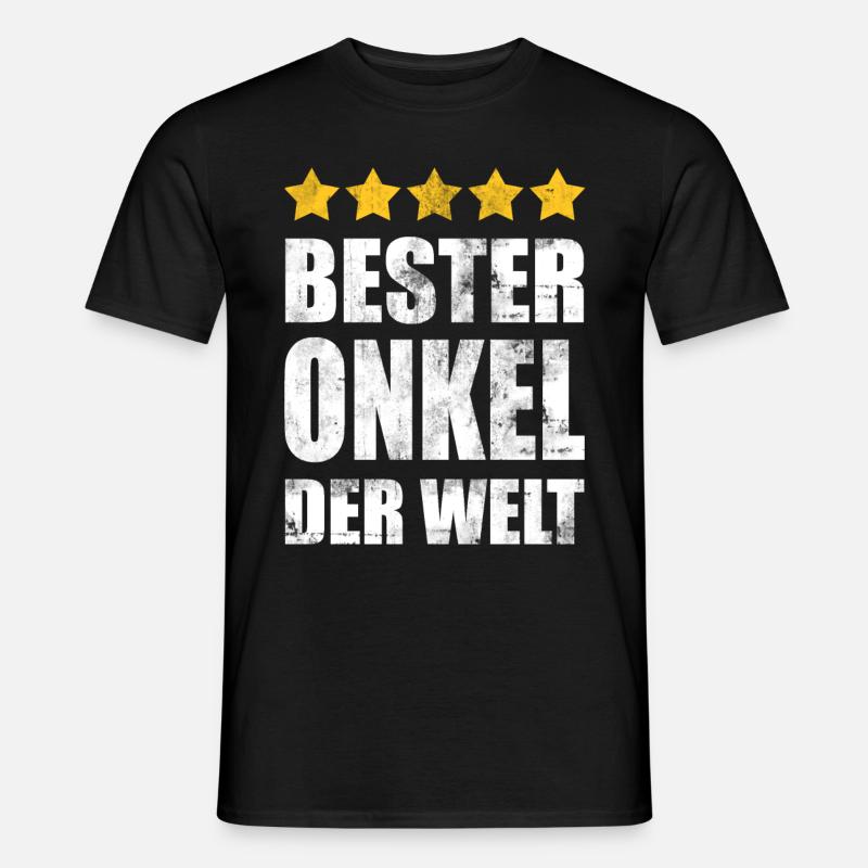 BESTER ONKEL DER WELT - Männer T-Shirt - Schwarz