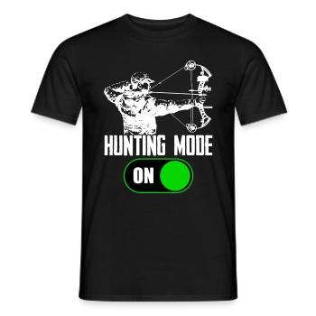 Tir à l'arc chasse arc flèche archers - T-shirt homme - noir - Devant - AI Model Male 178 light (178cm)