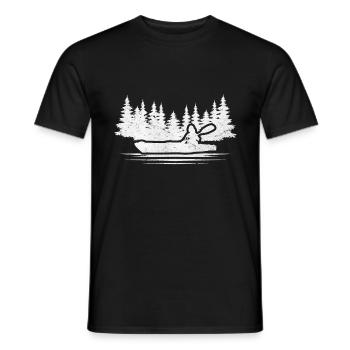Kayak Funny Saying Kayaker Boating - Men's T-Shirt - black - Front - AI Model Male 178 light (178cm)