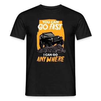 Véhicule tout-terrain 4x4 véhicule tout-terrain Cross disant - T-shirt homme - noir - Devant - AI Model Male 178 light (178cm)
