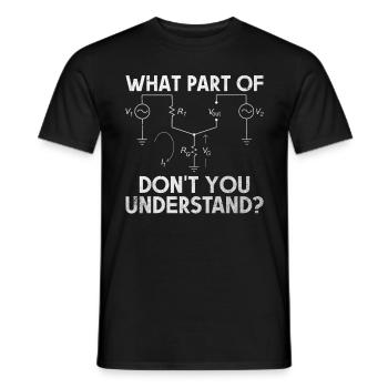 Électricien Cadeau drôle de rengaine électrique - T-shirt homme - noir - Devant - AI Model Male 178 light (178cm)