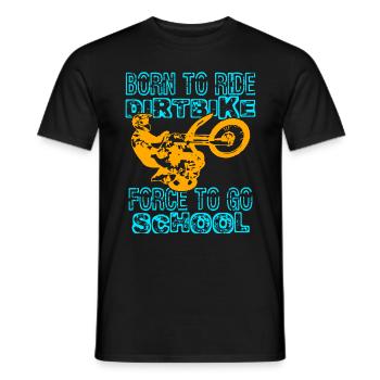 Supercross Compulsion to School Motocross Dirt Bike - Men's T-Shirt - black - Front - AI Model Male 178 light (178cm)