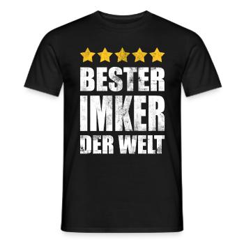 Bester Imker Der Welt Vintage - Männer T-Shirt - Schwarz - Vorne - AI Model Male 178 light (178cm)
